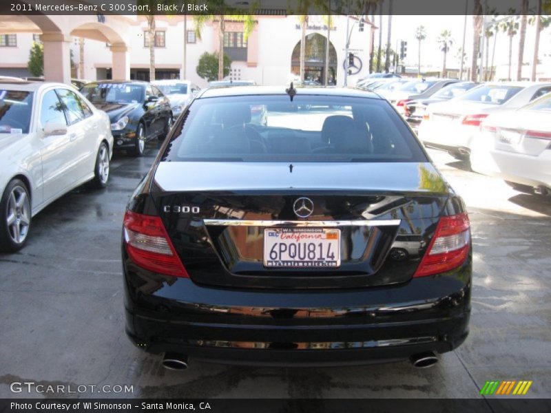 Black / Black 2011 Mercedes-Benz C 300 Sport