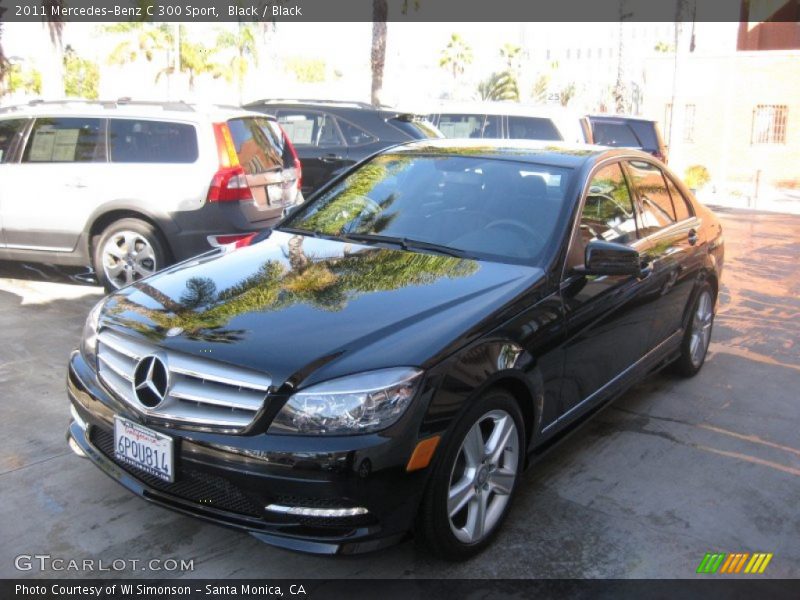 Black / Black 2011 Mercedes-Benz C 300 Sport