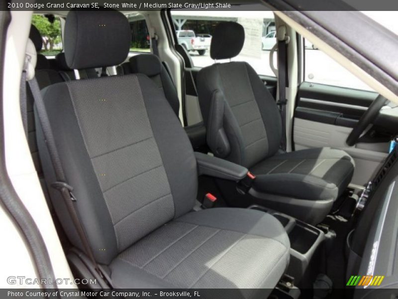 Stone White / Medium Slate Gray/Light Shale 2010 Dodge Grand Caravan SE