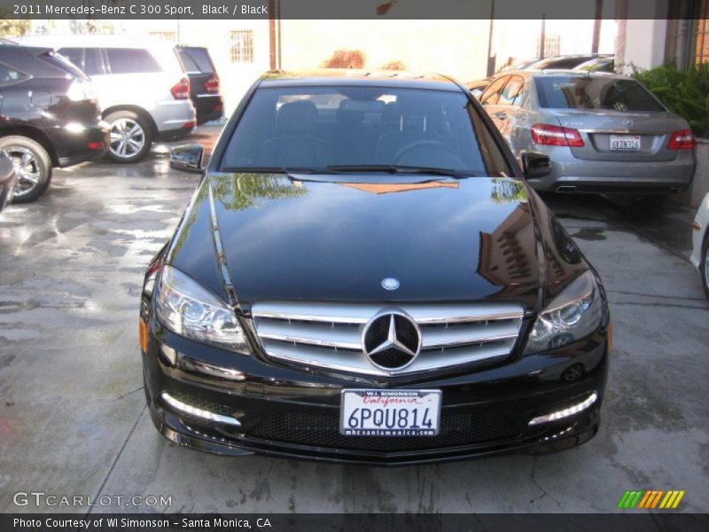 Black / Black 2011 Mercedes-Benz C 300 Sport