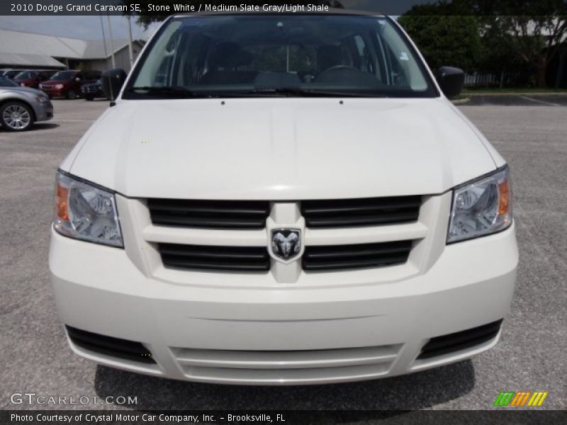 Stone White / Medium Slate Gray/Light Shale 2010 Dodge Grand Caravan SE