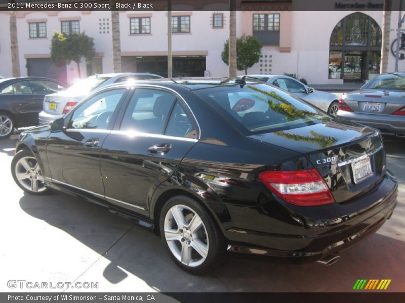 Black / Black 2011 Mercedes-Benz C 300 Sport