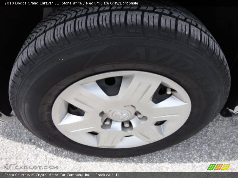 Stone White / Medium Slate Gray/Light Shale 2010 Dodge Grand Caravan SE