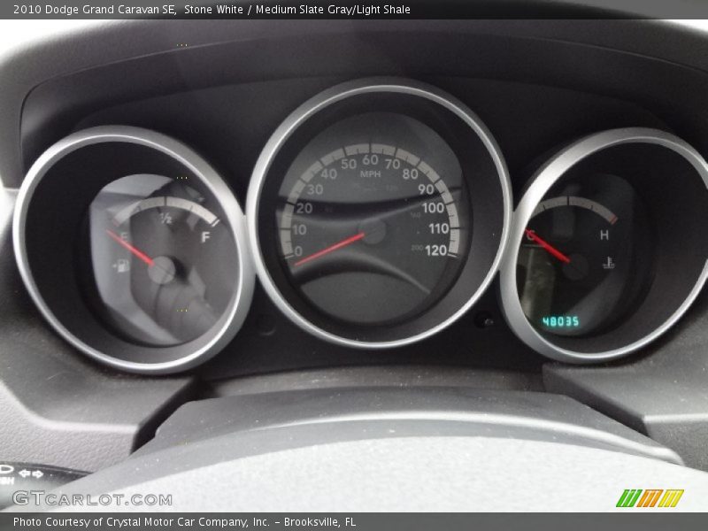 Stone White / Medium Slate Gray/Light Shale 2010 Dodge Grand Caravan SE
