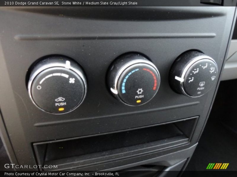 Stone White / Medium Slate Gray/Light Shale 2010 Dodge Grand Caravan SE