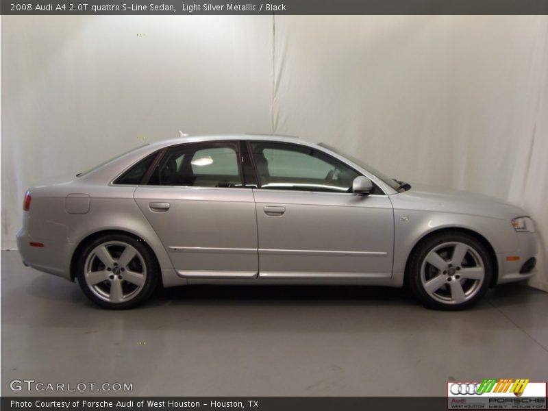 Light Silver Metallic / Black 2008 Audi A4 2.0T quattro S-Line Sedan