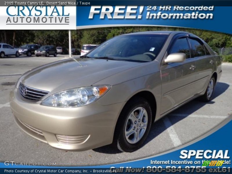 Desert Sand Mica / Taupe 2005 Toyota Camry LE