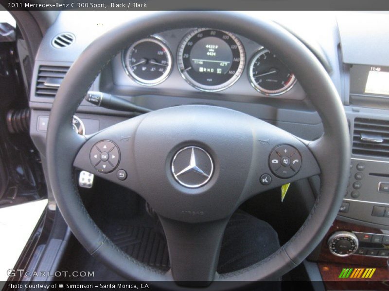 Black / Black 2011 Mercedes-Benz C 300 Sport