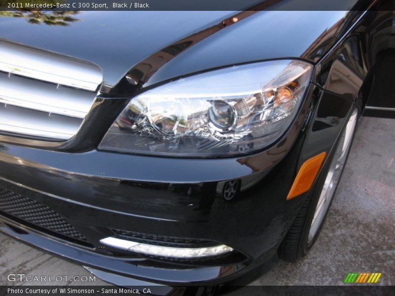 Black / Black 2011 Mercedes-Benz C 300 Sport