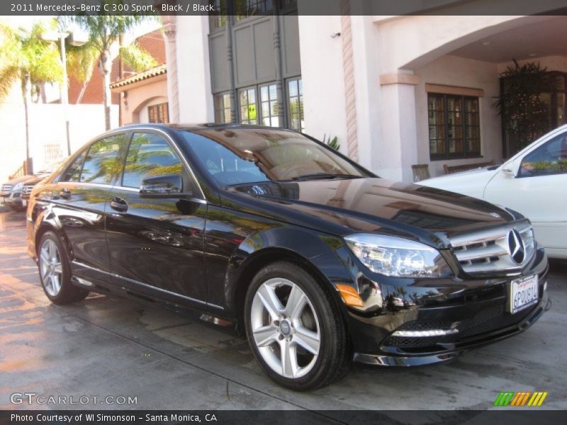 Black / Black 2011 Mercedes-Benz C 300 Sport