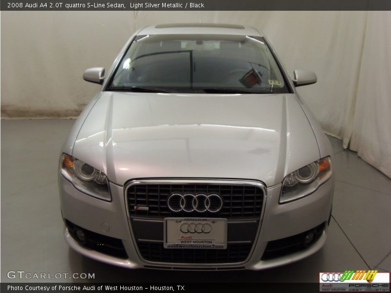 Light Silver Metallic / Black 2008 Audi A4 2.0T quattro S-Line Sedan