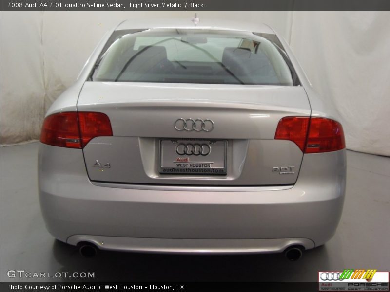 Light Silver Metallic / Black 2008 Audi A4 2.0T quattro S-Line Sedan