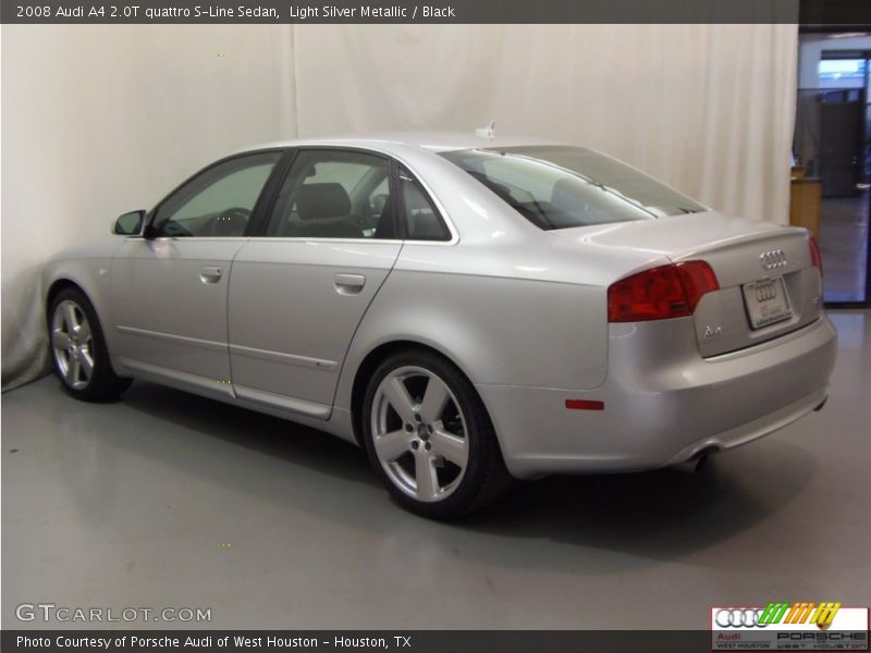 Light Silver Metallic / Black 2008 Audi A4 2.0T quattro S-Line Sedan
