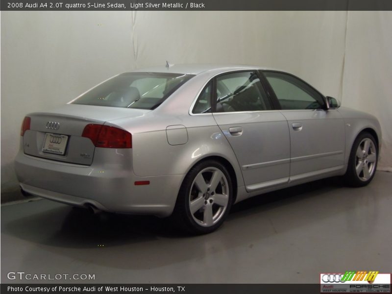 Light Silver Metallic / Black 2008 Audi A4 2.0T quattro S-Line Sedan