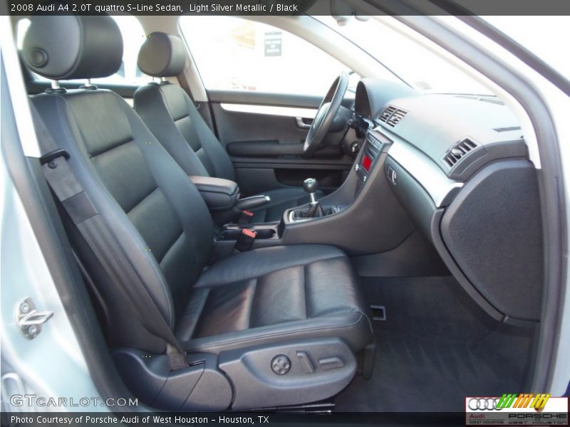 Light Silver Metallic / Black 2008 Audi A4 2.0T quattro S-Line Sedan