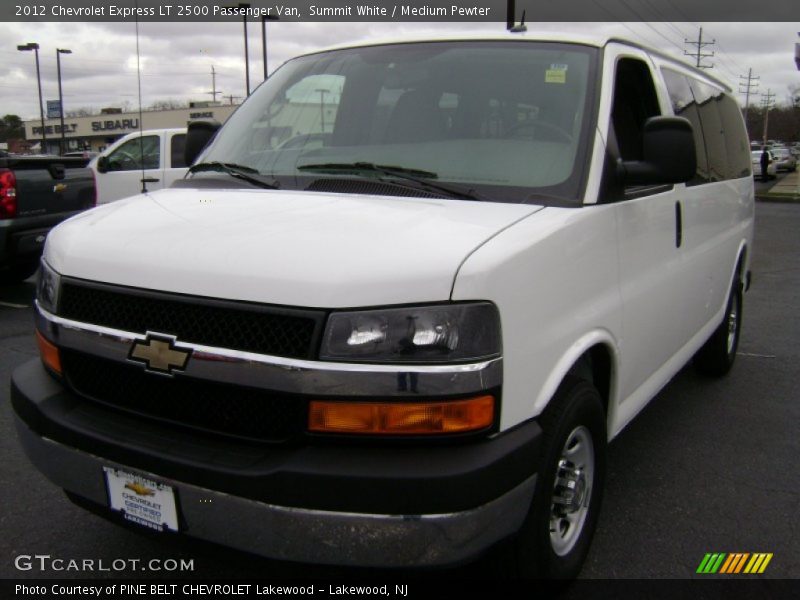 Summit White / Medium Pewter 2012 Chevrolet Express LT 2500 Passenger Van