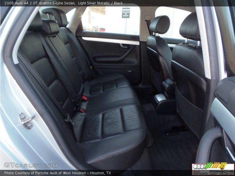 Light Silver Metallic / Black 2008 Audi A4 2.0T quattro S-Line Sedan