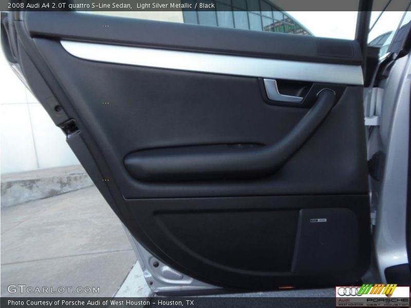 Light Silver Metallic / Black 2008 Audi A4 2.0T quattro S-Line Sedan