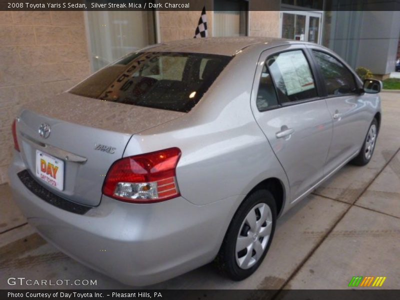 Silver Streak Mica / Dark Charcoal 2008 Toyota Yaris S Sedan