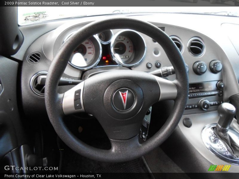Cool Silver / Ebony 2009 Pontiac Solstice Roadster