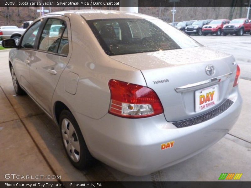 Silver Streak Mica / Dark Charcoal 2008 Toyota Yaris S Sedan