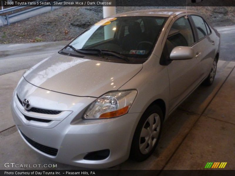 Silver Streak Mica / Dark Charcoal 2008 Toyota Yaris S Sedan