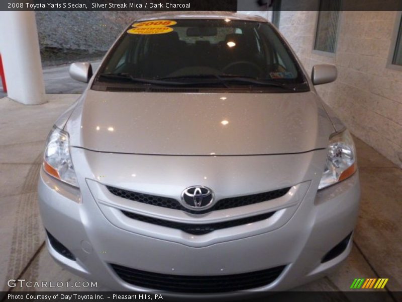 Silver Streak Mica / Dark Charcoal 2008 Toyota Yaris S Sedan