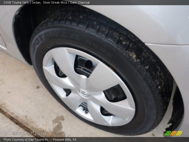 Silver Streak Mica / Dark Charcoal 2008 Toyota Yaris S Sedan