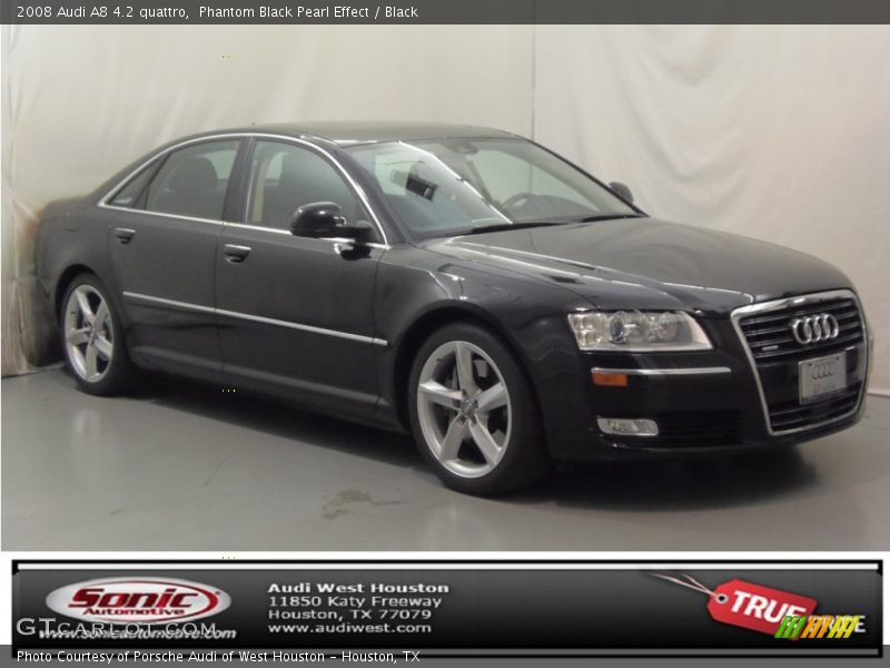 Phantom Black Pearl Effect / Black 2008 Audi A8 4.2 quattro