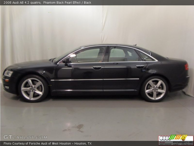 Phantom Black Pearl Effect / Black 2008 Audi A8 4.2 quattro