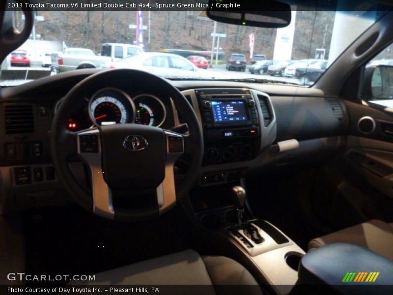 Spruce Green Mica / Graphite 2013 Toyota Tacoma V6 Limited Double Cab 4x4