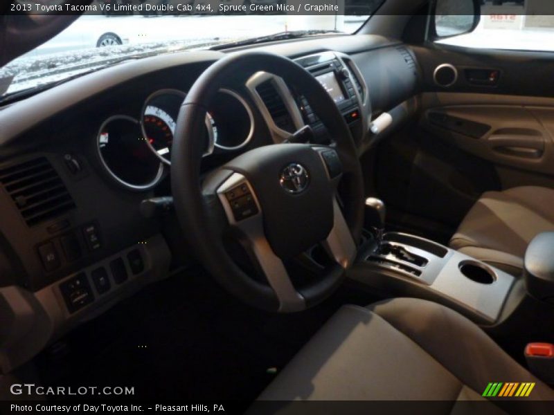 Spruce Green Mica / Graphite 2013 Toyota Tacoma V6 Limited Double Cab 4x4