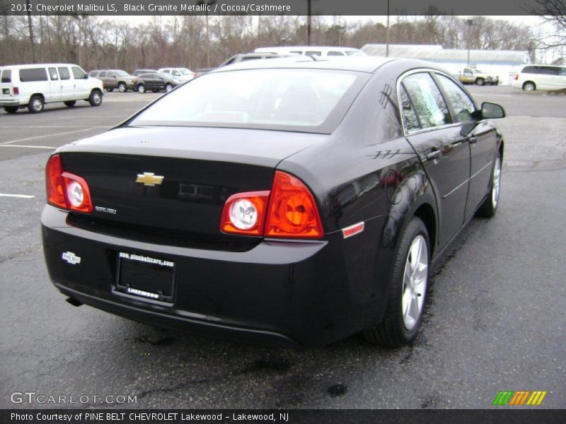 Black Granite Metallic / Cocoa/Cashmere 2012 Chevrolet Malibu LS