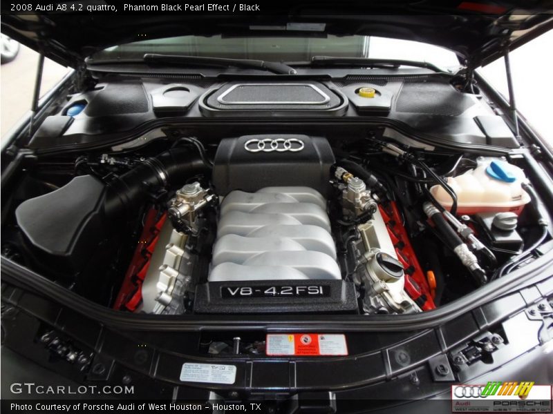 Phantom Black Pearl Effect / Black 2008 Audi A8 4.2 quattro