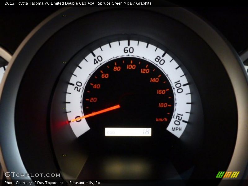 Spruce Green Mica / Graphite 2013 Toyota Tacoma V6 Limited Double Cab 4x4