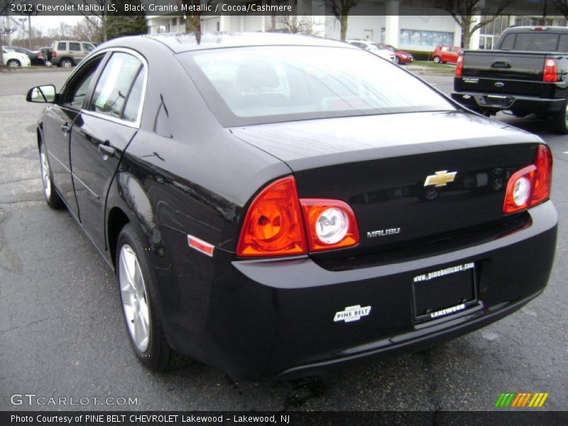 Black Granite Metallic / Cocoa/Cashmere 2012 Chevrolet Malibu LS