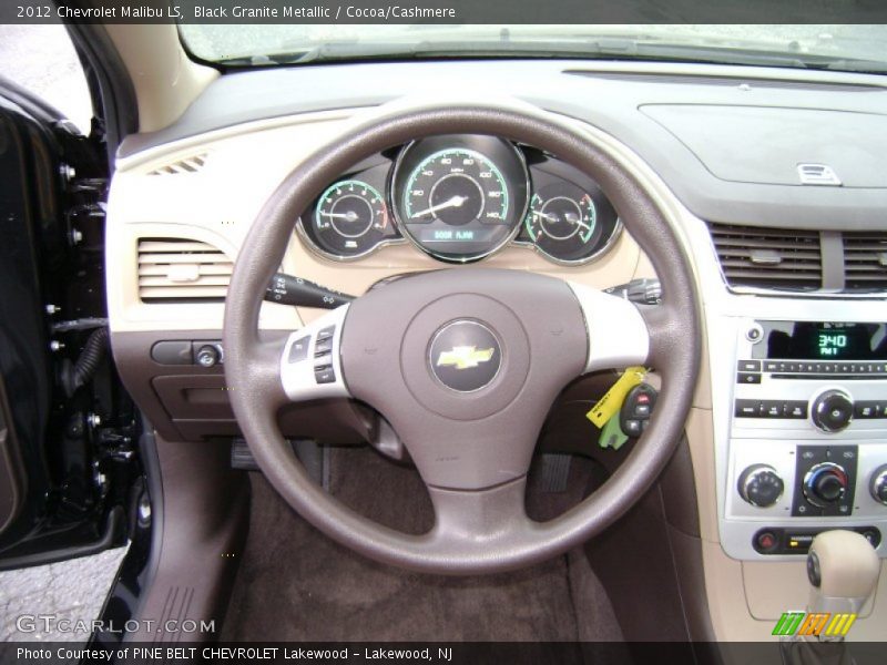 Black Granite Metallic / Cocoa/Cashmere 2012 Chevrolet Malibu LS