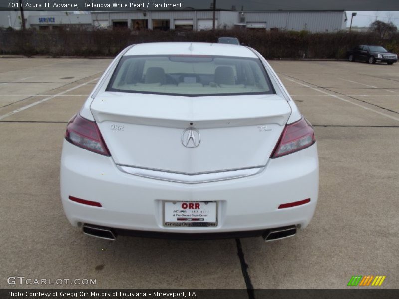 Bellanova White Pearl / Parchment 2013 Acura TL Advance