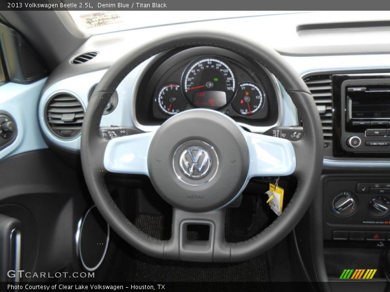 Denim Blue / Titan Black 2013 Volkswagen Beetle 2.5L
