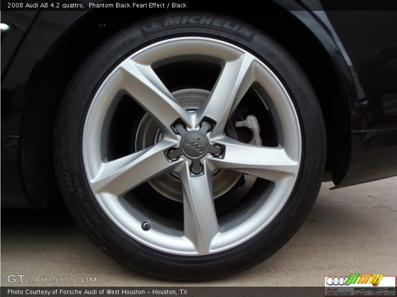 Phantom Black Pearl Effect / Black 2008 Audi A8 4.2 quattro