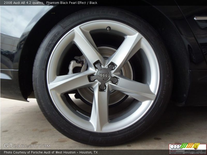 Phantom Black Pearl Effect / Black 2008 Audi A8 4.2 quattro