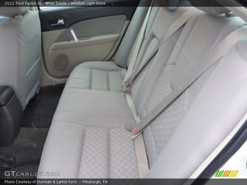 White Suede / Medium Light Stone 2012 Ford Fusion SE