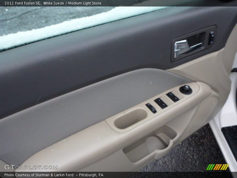 White Suede / Medium Light Stone 2012 Ford Fusion SE