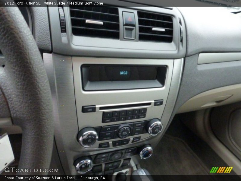 White Suede / Medium Light Stone 2012 Ford Fusion SE