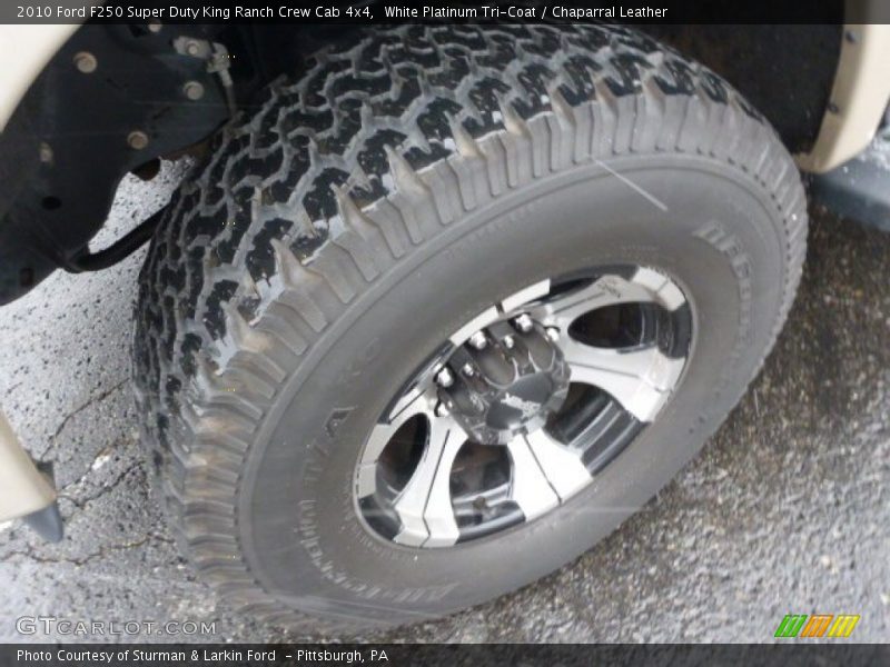 White Platinum Tri-Coat / Chaparral Leather 2010 Ford F250 Super Duty King Ranch Crew Cab 4x4