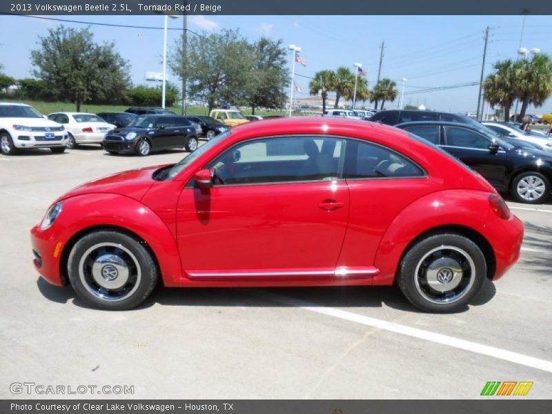 Tornado Red / Beige 2013 Volkswagen Beetle 2.5L
