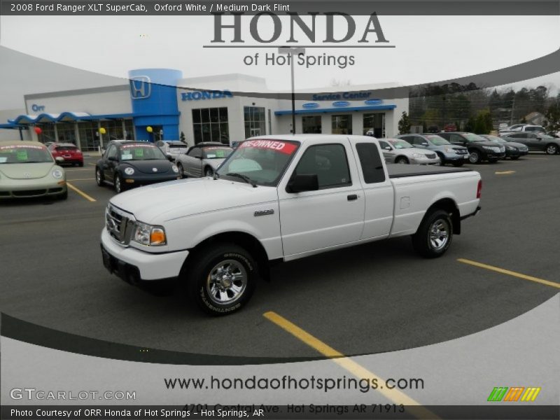 Oxford White / Medium Dark Flint 2008 Ford Ranger XLT SuperCab