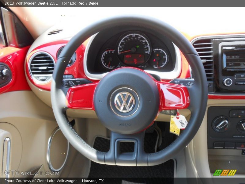 Tornado Red / Beige 2013 Volkswagen Beetle 2.5L