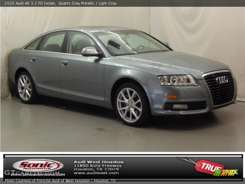 Quartz Gray Metallic / Light Gray 2010 Audi A6 3.2 FSI Sedan