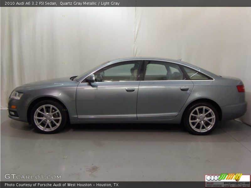 Quartz Gray Metallic / Light Gray 2010 Audi A6 3.2 FSI Sedan